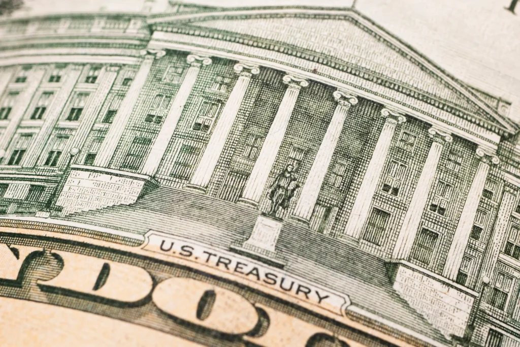 Close up of US Dollars Money