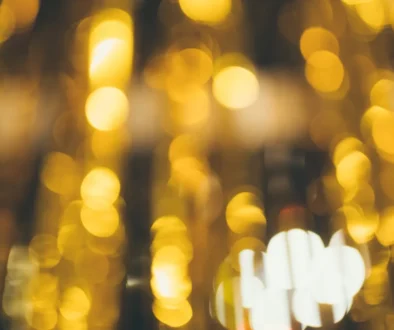 Golden beautiful blurred bokeh background